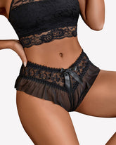 FLace Briefs with Cute Bow